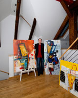 Thomas Perl in seinem Atelier